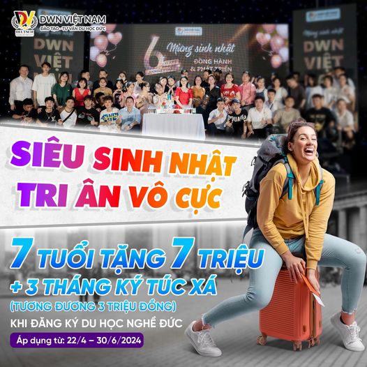 CHI ÂN MỪNG SINH NHẬT C.ÔNG TY DU HỌC Đ.ỨC DWN VIỆT NAM 07 TUỔI